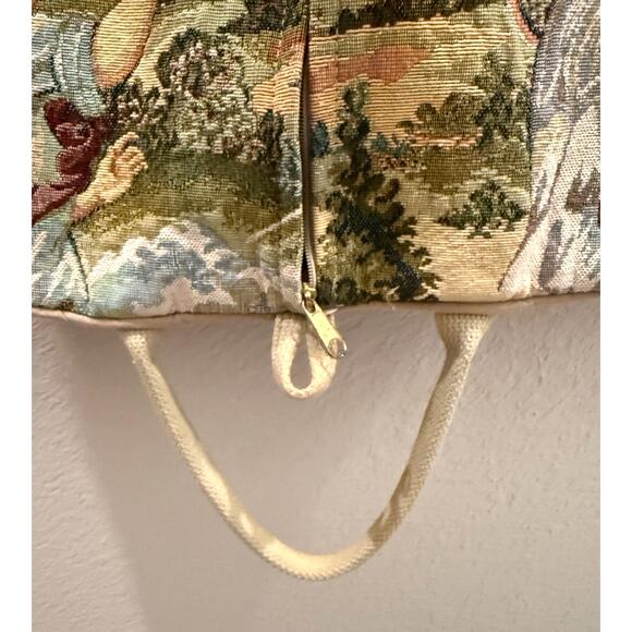 Vintage Talon Tapestry Zippered Garment Bag Luggage Cottage Core Feminine - Picture 5 of 10